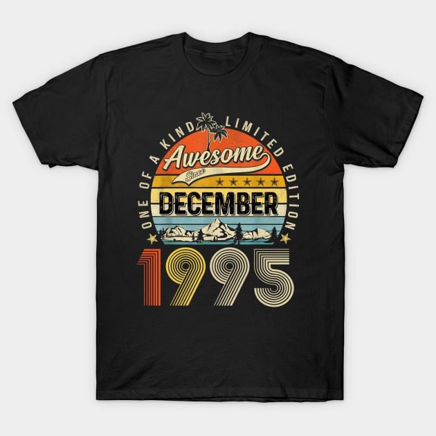 Awesome Since December 1995 Vintage 28th Birthday T-Shirt by nakaahikithuy